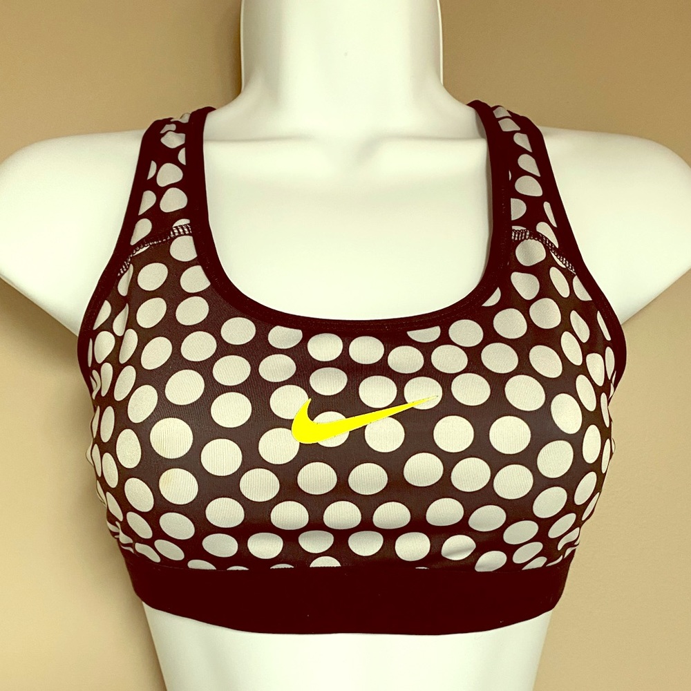 Nike Sports Bra Polka Dot Lime Sz Small